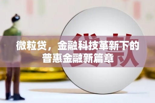 井冈山微粒贷，金融科技革新下的普惠金融新篇章