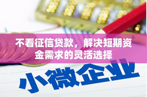 井冈山不看征信贷款，解决短期资金需求的灵活选择
