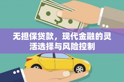 井冈山无担保贷款，现代金融的灵活选择与风险控制