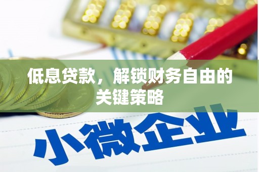 井冈山低息贷款，解锁财务自由的关键策略
