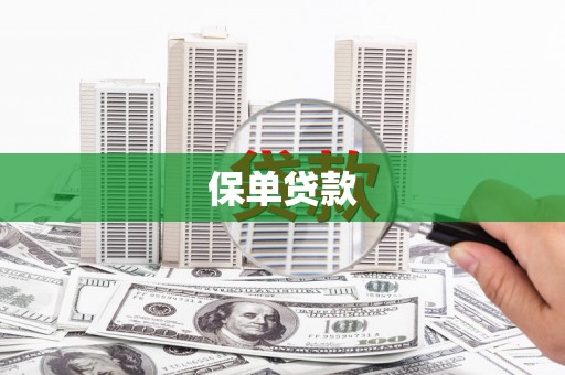 井冈山保单贷款