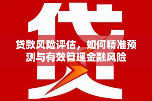 井冈山贷款风险评估，如何精准预测与有效管理金融风险