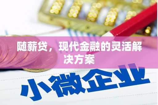 井冈山随薪贷，现代金融的灵活解决方案