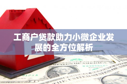 井冈山工商户贷款助力小微企业发展的全方位解析