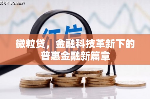 井冈山微粒贷，金融科技革新下的普惠金融新篇章
