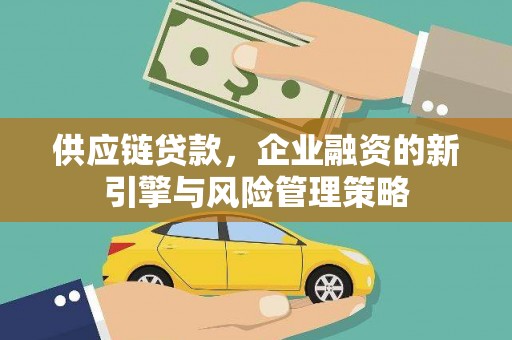 井冈山供应链贷款，企业融资的新引擎与风险管理策略