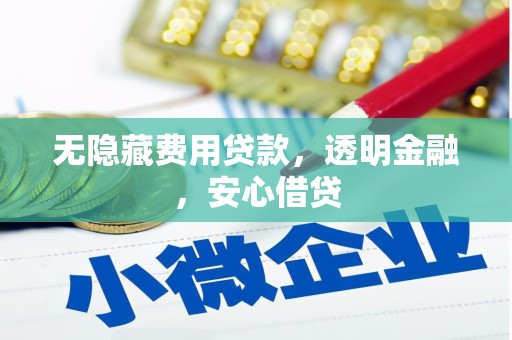 井冈山无隐藏费用贷款，透明金融，安心借贷