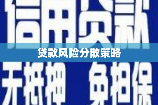 井冈山贷款风险分散策略