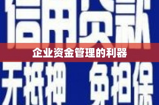 井冈山企业资金管理的利器